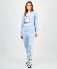 Hybrid Apparel Juniors Snoopy Graphic Sweatshirt Jogger Pants