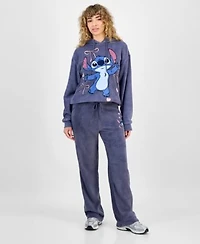 Hybrid Apparel Juniors Stitch Graphic Sweatshirt Sweatpants