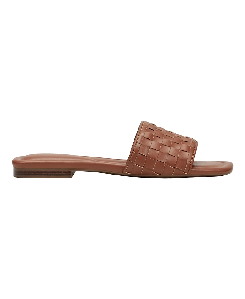 Marc Fisher Women's Lecee Woven Square Toe Sandals