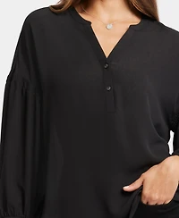 Nydj Women's Paulina Peasant Long Sleeve Top