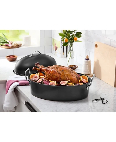 The Cellar Carbon Steel Nonstick 9-Qt Covered Oval Roaster with Rack, Exclusively at Macy's