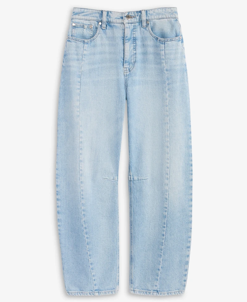 On 34th Women's Cropped High-Rise Barrel-Leg Jeans, Macy's Exclusive