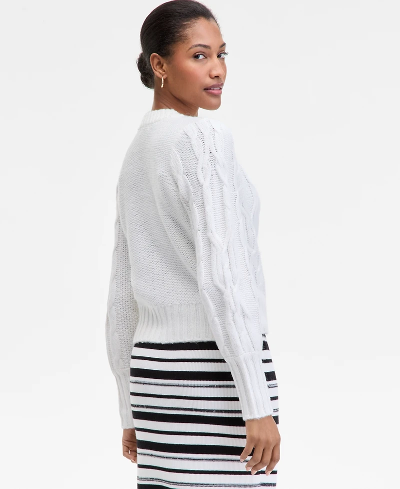 On 34th Women's Chunky Cable-Knit Cardigan, Macy's Exclusive