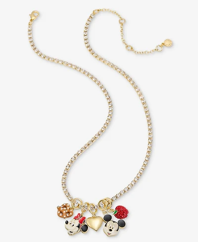 BaubleBar Disney | Macy's Mickey & Minnie Cluster Charm Necklace, Created for Macy's