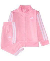 adidas Baby Girls 2-Piece Tricot Track Jacket and Pants Set