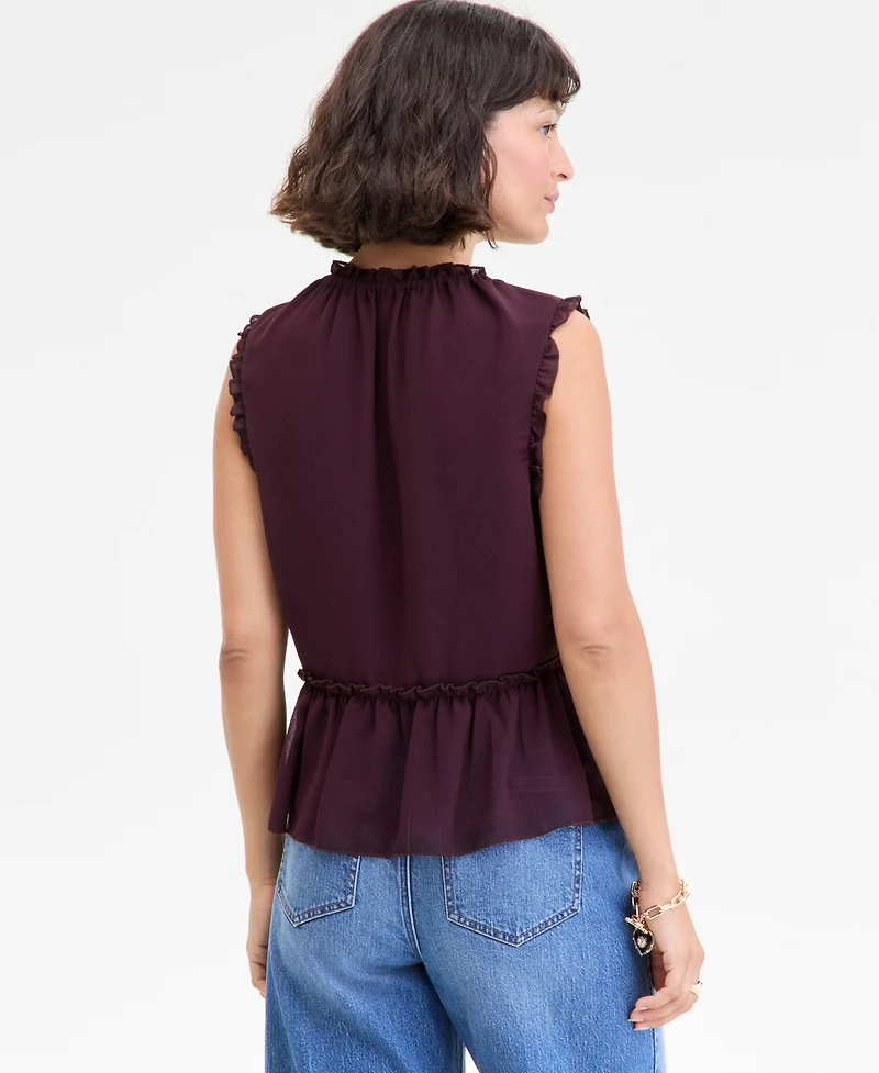 On 34th Women's Tie-Front Peplum Tank, Macy's Exclusive