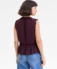 On 34th Women's Tie-Front Peplum Tank, Macy's Exclusive