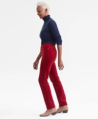 Style & Co Women's High-Rise Straight-Leg Corduroy Pants, Created for Macy's