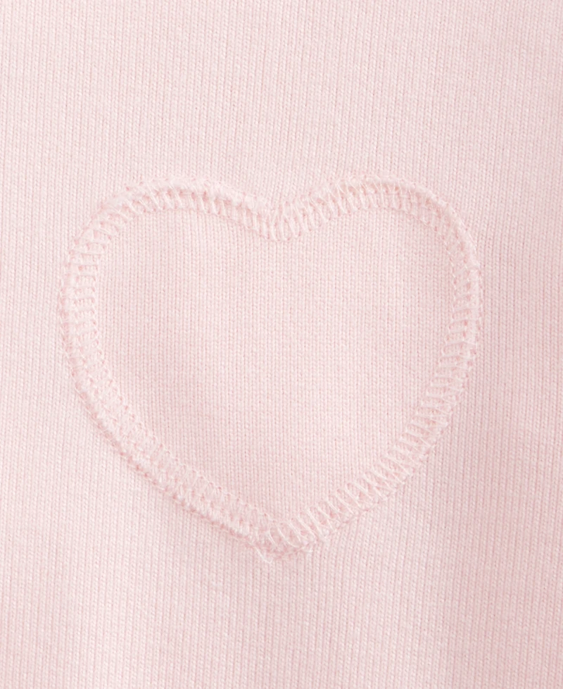First Impressions Baby Girls Hacci Heart Sweatshirt, Macy's Exclusive