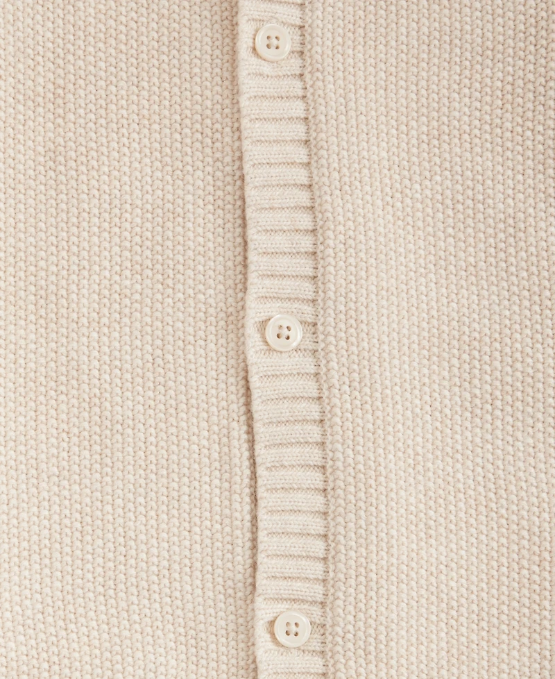 First Impressions Baby Cotton Long-Sleeve Sweater Romper, Created for Macy's