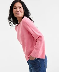 Style & Co Women's Bell-Sleeve Boucle Ribbed Sweater, Macy's Exclusive