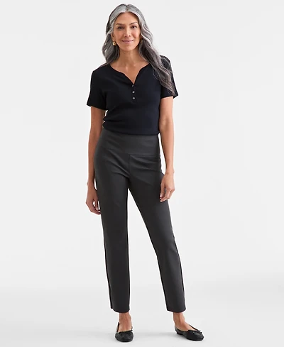 Style & Co Women's Straight-Leg Ponte-Knit Pants, Created for Macy's
