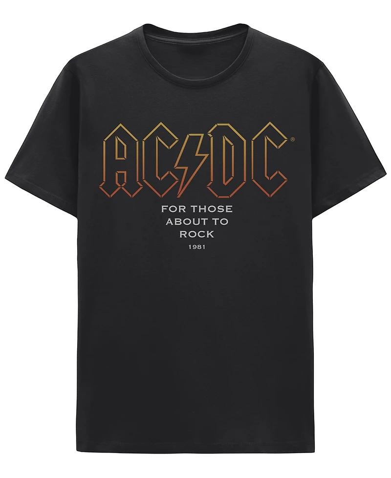 Hybrid Apparel Men's Acdc For Those About to Rock Graphic T-Shirt