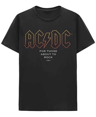Hybrid Apparel Men's Acdc For Those About to Rock Graphic T-Shirt