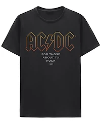 Hybrid Apparel Men's Acdc For Those About to Rock Graphic T-Shirt