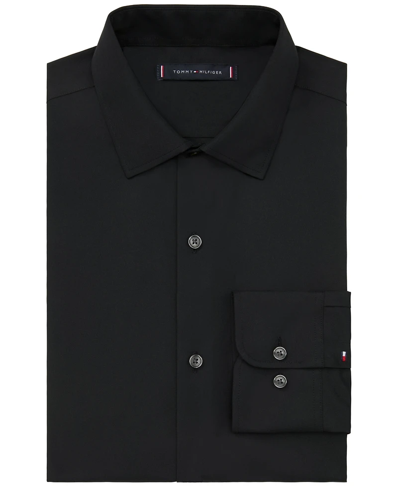 Tommy Hilfiger Men's Tech Athletic Fit Dress Shirt