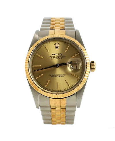 Pre-Owned Rolex Oyster Perpetual Datejust Automatic Watch in Stainless Steel and Gold 36mm
