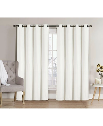 GoodGram 2 Pack: Hotel Thermal Grommet 100% Blackout Curtains - 52 in. W x 95 L