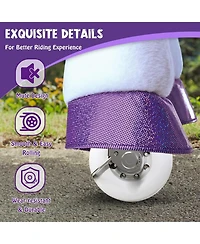 PonyCycle Ride-on Unicorn Purple Model E Size 4 for 4-7 Years