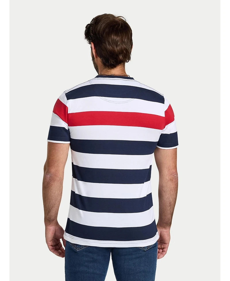 Raging Bull Men's Contrast Chest Stripe T-Shirt