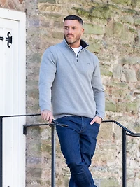 Raging Bull Big & Jersey Quarter Zip Sweat