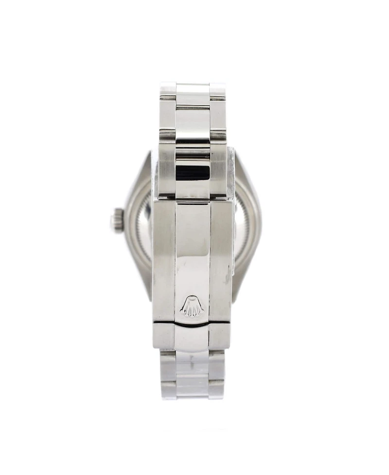 Pre-Owned Rolex Oyster Perpetual Datejust Dark Grey Automatic Watch in Stainless Steel and White Gold 28mm
