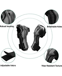 Gyroshoes Kids Protective Gear Set Knee Pads for 3-14 Years Toddler and Elbow with Wrist Guards 3 1 Skating Cycling Bike,Biking
