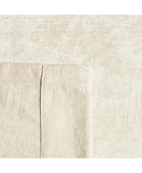 Kate Aurora 2 Piece Heavy Weight Light Filtering Rod Pocket Luxurious Royal Chenille Curtain Panels - Beige
