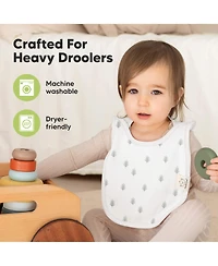 KeaBabies Baby Boys 8-Pack Bibs for Boys, Girls, Pull-on Bibs Drool Bibs Bib Unisex