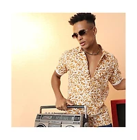 Campus Sutra Men's Foliage Strokes Shirt