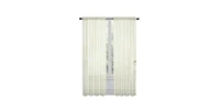 Kate Aurora Basic 2 Pack Sheer Voile Home Window Curtains - 52 in. W x 84 L