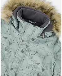 Deux par Boy Two-Piece Discover Snowsuit Dark Gray - Toddler|Child