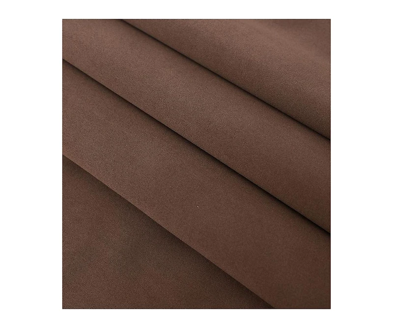 Kate Aurora 100% Hotel Blackout Thermal Insulated Grommet Curtains (2 Pack