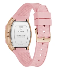Guess Women's Pink Rose Gold Tone Multi-function Watch, 35mm