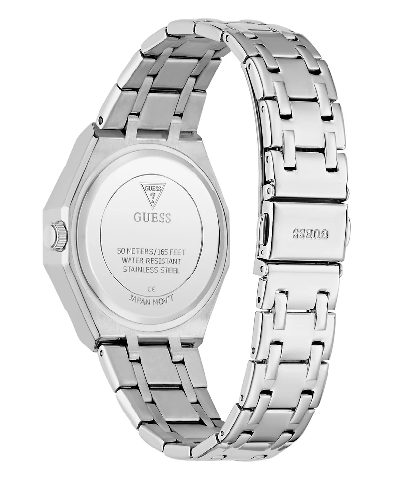 Guess Women's Silver Tone Multi-function Watch, 36mm