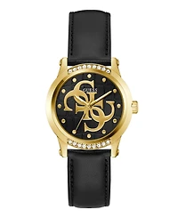 Guess Women's Black Gold Tone Analog Watch, 36mm