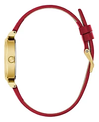 Guess Women's Red Gold Tone Analog Watch, 28mm