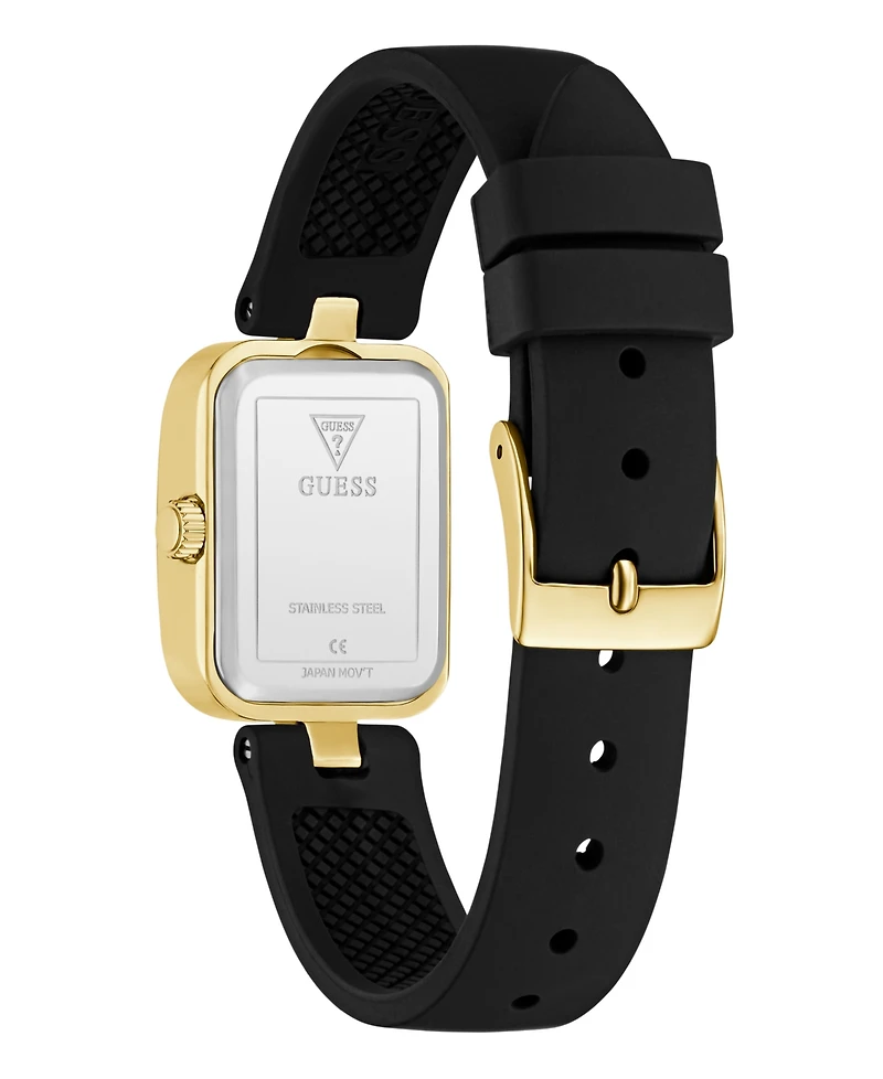 Guess Women's Black Gold Tone Analog Watch, 22mm