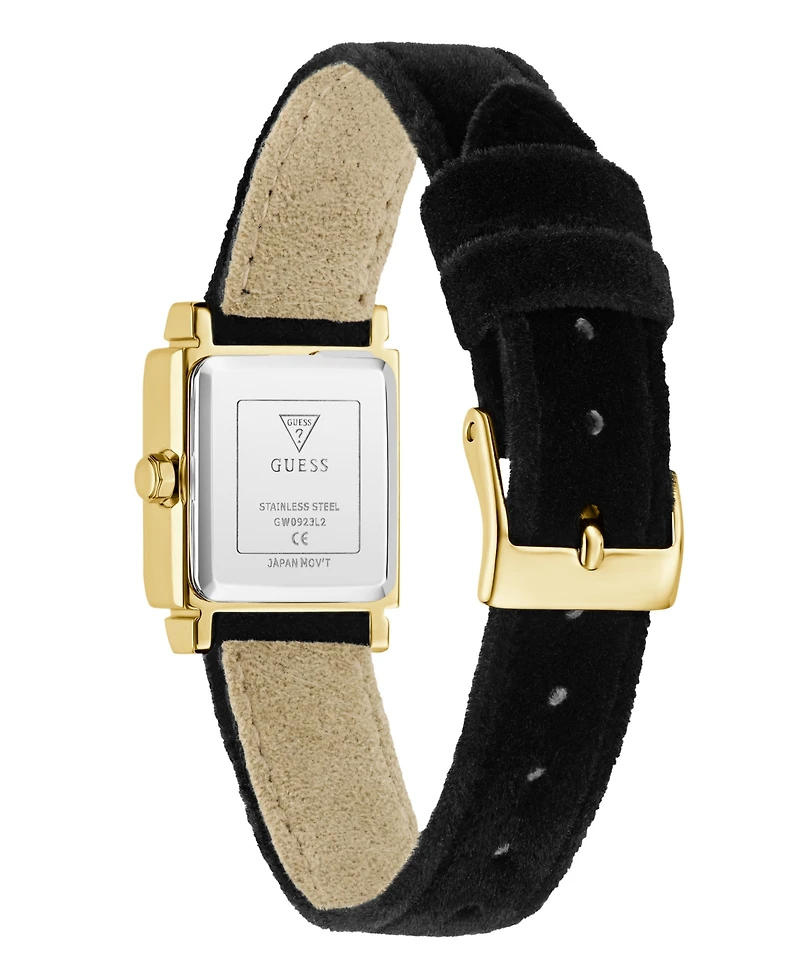 Guess Women's Black Gold Tone Analog Watch, 21mm
