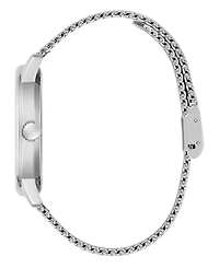 Guess Men's Silver Tone Analog Watch, 40mm