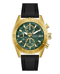 Guess Men's Black Gold Tone Chronograph Watch, 45mm