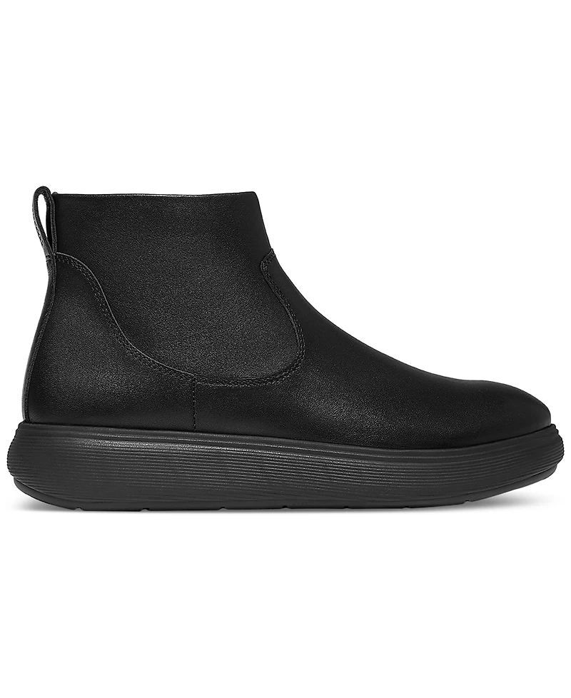 FitFlop Women's iQ-comff Leather Zip Ankle Booties