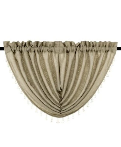 Kate Aurora Living Textured Crepe Sheer Single Window Curtain Treatments Valances