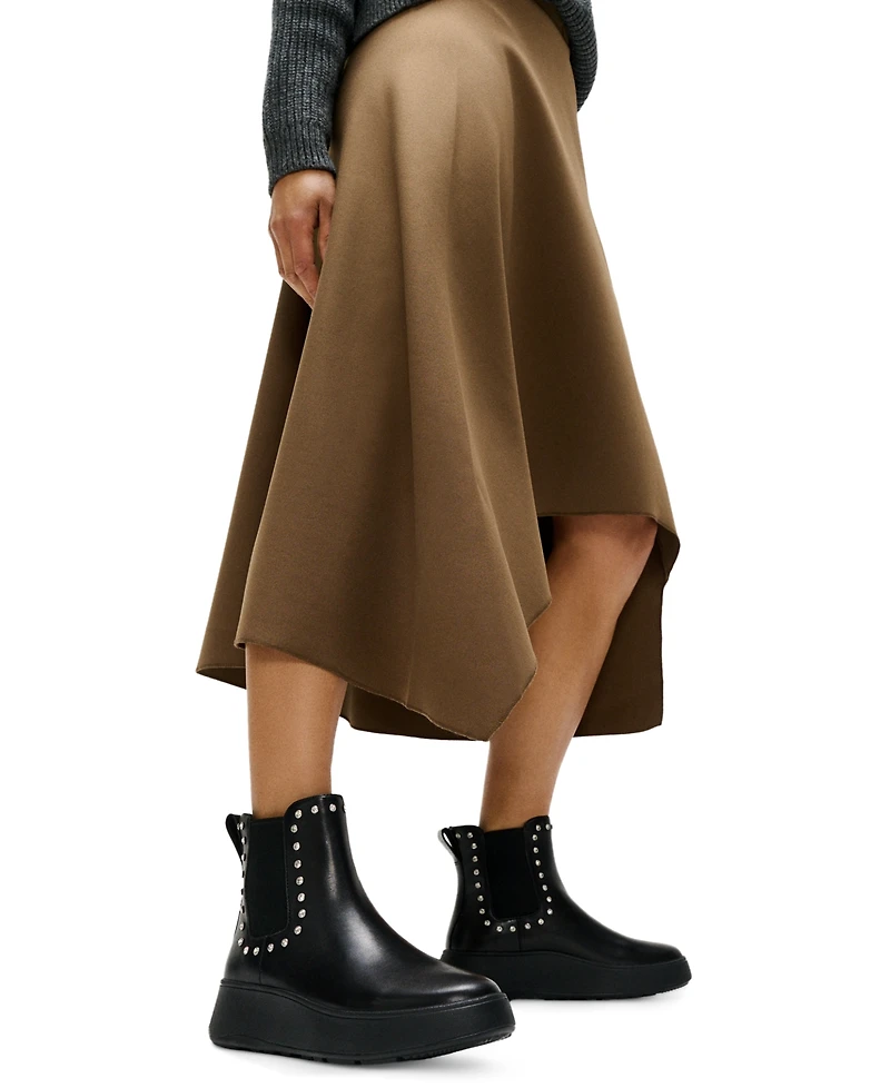 FitFlop Women's F-Mode Gem-Trim Leather Chelsea Booties