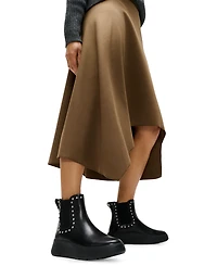 FitFlop Women's F-Mode Gem-Trim Leather Chelsea Booties