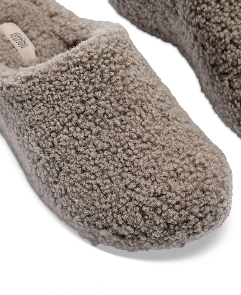 FitFlop Women's Shuv Curly-Shearling Clogs