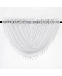 Kate Aurora Living Textured Crepe Sheer Single Window Curtain Treatments And Valances