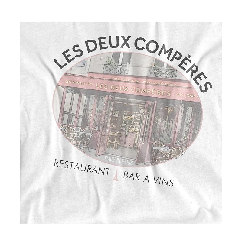Logovision Men's Emily Paris Les Deux Compres T-Shirt