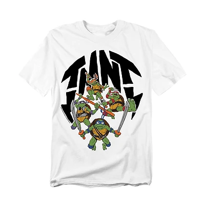 Logovision Men's Tmnt Mutant Mayhem Turtle Shell T-Shirt