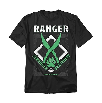 Logovision Men's Dungeons Dragons Ranger Strength Dexterity T-Shirt